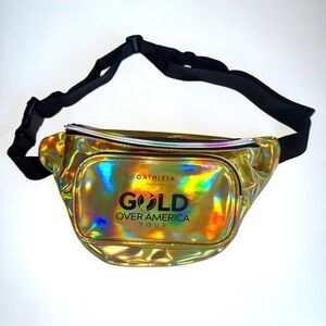 Athleta Gold Over America Tour Holographic Fanny Pack & Souvenirs